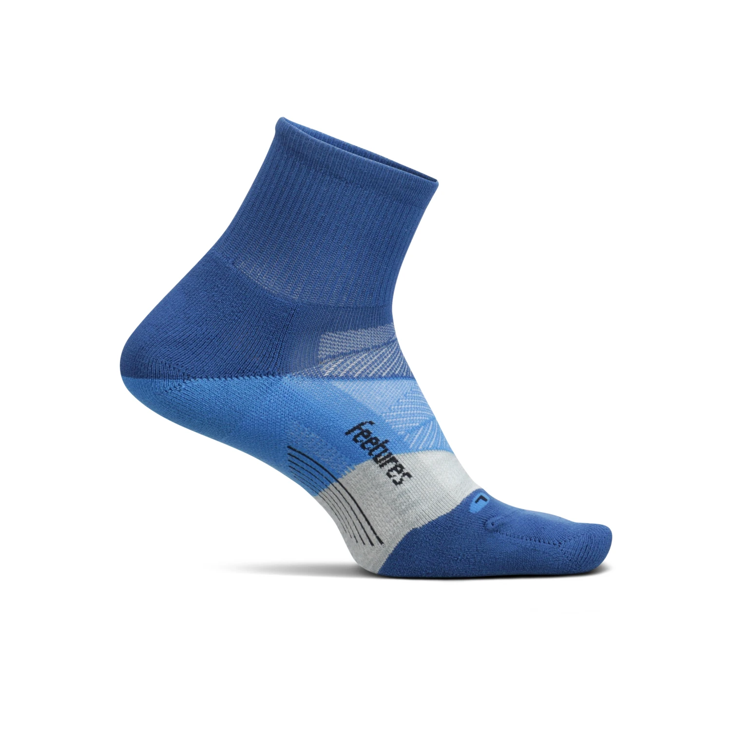 Feetures Elite Light Cushion Quarter - Buckle Up Blue 1 Feetures Elite Light Cushion Quarter - Buckle Up Blue