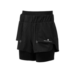 RonHill Womens Tech Twin Short - All Black