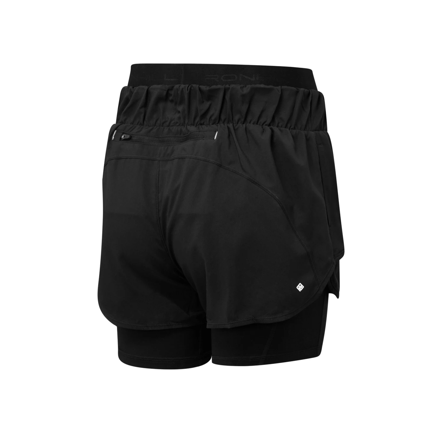 RonHill Womens Tech Twin Short - All Black 2 RonHill Womens Tech Twin Short - All Black - Image 2