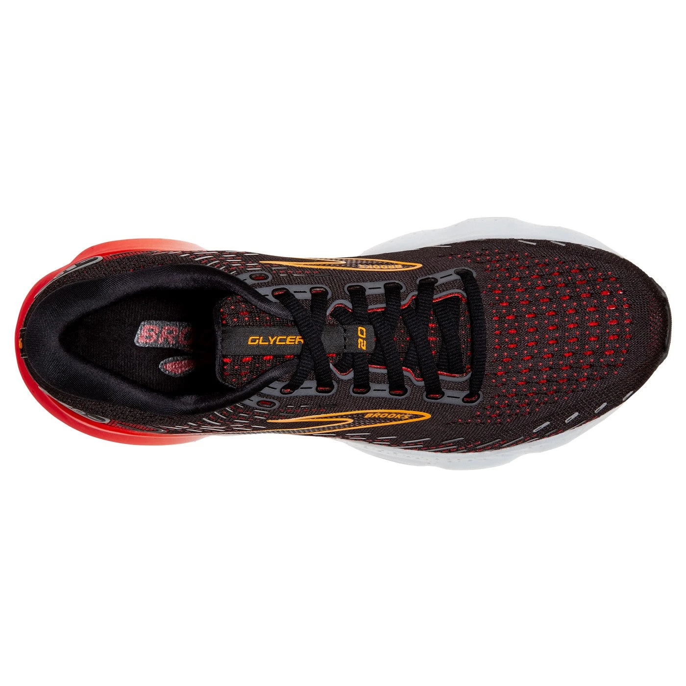 Brooks Mens Glycerin 20 - Black/Blackened Pearl/Fiery Red - Neutral 5 Brooks Mens Glycerin 20 - Black/Blackened Pearl/Fiery Red - Neutral - Image 5