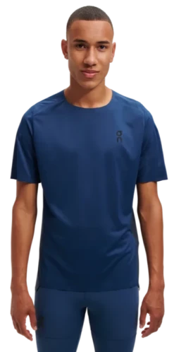 On Running ON Mens Performance SS Tee - Denim/Navy -Hoka Sales Store navydenim