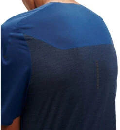 On Running ON Mens Performance SS Tee - Denim/Navy -Hoka Sales Store on performance t running shirt denim navy 6 1153431
