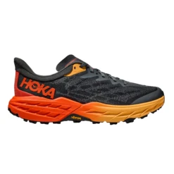 Hoka Mens Speedgoat 5 Wide - 2E Width - Castlerock/Flame - Trail